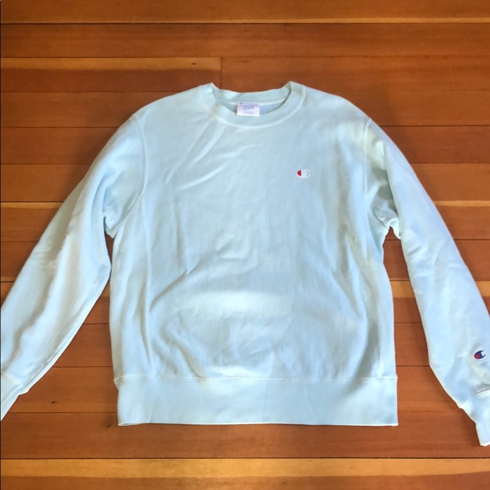 Light Blue Champion Pullover Sweater